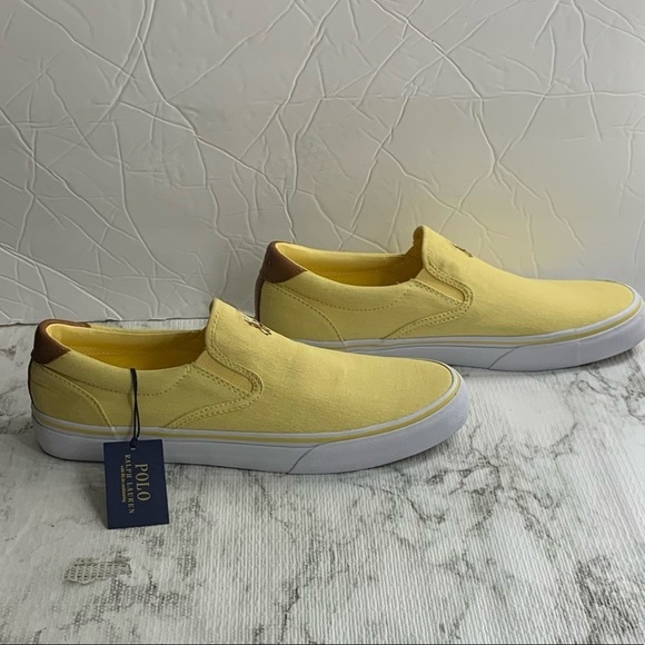 Polo Ralph Lauren Thompson Yellow Casual Slip on - Picture 5 of 11